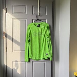 Nike Neon Green Long Sleeve Performance Top